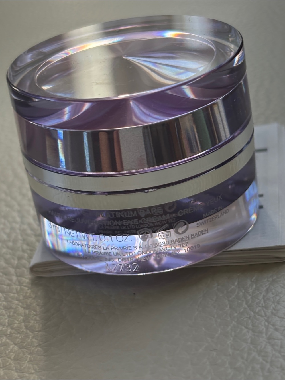 La Prairie Platinum Rare Eye Cream (3ml) - Picture 3 of 4